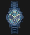 Guess Multi-Function Chronograph U0330L17 Blue Python-printed Dial Blue Stainless Steel Strap-0