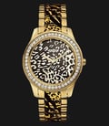 Guess Leopard Print U0465L1 Ladies Camouflage Dial Dual Cmaouflage Stainless Steel Strap-0