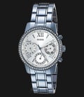 Guess Iconic U0623L4 Ladies Silver Dial Blue Stainless Steel Strap-0