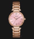 Guess U0636L2 Women Pink Dial Rose Gold-tone Stainless Steel-0
