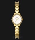 Guess U0693L2 Women White Dial Gold-tone Stainless Steel G-Link-0