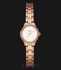 Guess U0693L3 Women White Dial Rose Gold-tone Stainless Steel G-Link-0