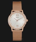 Guess U0766L3 Women Dressy Rose Gold Sunray Dial Stainless Steel G-Link-0