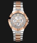 Guess W0024L1 Women Silver Dial Two-tone Stainless Steel Multi-function Watch-0
