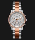 Guess W0122L1 Women Chronograph Silver Dial Dual-tone Stainless Steel-0
