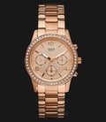 Guess W0122L3 Women Chronograph Rose Gold Dial Rose Gold-tone Stainless Steel-0