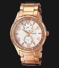 Guess W0442L3 Women Iconic Silver Dial Rose Gold-tone Stainless Steel Watch-0