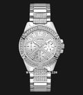 Guess Bedazzle W1156L1 Ladies Silver Dial Stainless Steel Strap-0