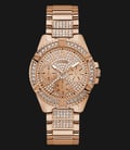 Guess Frontier W1156L3 Rose Gold Dial Rose Gold Stainless Steel Strap-0