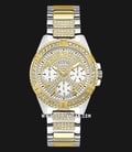 Guess Frontier W1156L5 Ladies Gold Dial Dual Tone Stainless Steel Strap-0
