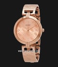 Guess W1228L3 Ladies Rose Gold Dial Rose Gold Tone Stainless Steel Strap-0
