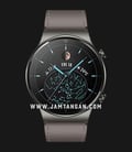 Huawei GT 2 Pro VID-B19-NEBULA-GRAY Smartwatch Sport Men Digital Dial Vidar Black Leather Strap-0