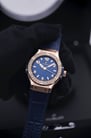 Hublot Big Bang 361.PX.7180.LR.1204 Gold Diamond Blue Sunray Dial Rubber and Leather Strap-1