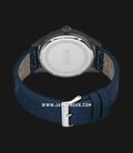 Hugo Boss Legacy 1513684 Men Grey Dial Navy Blue Leather Strap-2