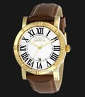 INVICTA Specialty 13971 White Dial Brown Leather Strap-0