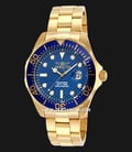 INVICTA Pro Diver 14357 Blue Dial Gold Stainless Steel Strap-0