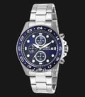 INVICTA Pro Diver 15205 Chronograph Navy Dial Stainless Steel Strap-0