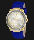 INVICTA Angel 22536 Silver Dial Lotus Blue Leather Strap-0