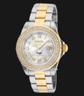 INVICTA Angel 24616 White Mother of Pearl Dial Dual Tone Stainless Steel Strap-0