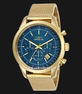 INVICTA Speedway 25224 Chronograph Blue Dial Gold Mesh Strap-0