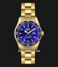 INVICTA Pro Diver 25823 Master Of The Oceans Blue Dial Gold St. Steel Strap-0
