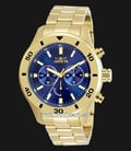 INVICTA Specialty 28892 Chronograph Blue Dial Gold Stainless Steel Strap-0