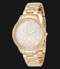 INVICTA Wildflower 35554 White Oyster Dial Gold Stainless Steel Strap-0