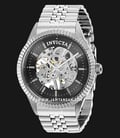 INVICTA Specialty 36437 Zager Exclusive Men Black Skeleton Dial Stainless Steel Strap-0