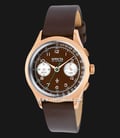 INVICTA Vintage 37058 Boy Dual Tone Dial Brown Leather Strap-0