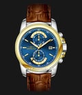 INVICTA Specialty 37579 Chronograph Blue Dial Brown Leather Strap-0