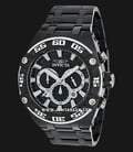 INVICTA Coalition Forces 37645 Chronograph Black Dial Black Stainless Steel Strap-0