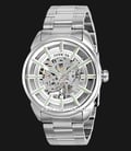 INVICTA Vintage 37925 Silver Skeleton Dial Stainless Steel Strap-0