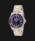 INVICTA Pro Diver 8928 Automatic Blue Dial Dual Tone Stainless Steel Strap-0