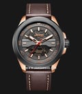 Jeep Grand Cherokee JPG92009 Automatic Men Black Dial Brown Leather Strap-0
