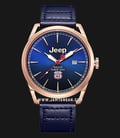 Jeep Willys JPL200102MA Automatic Men Blue Dial Blue Navy Leather Strap-0