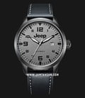 Jeep Montre Compass JPW66002 Automatic Men Grey Dial Black Leather Strap-0