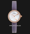 Jonas & Verus Lumiere L25.10.PWLED Ladies Mother of Pearl Dial Purple Leather Strap-0
