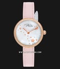 Jonas & Verus Lumiere L25.10.PWLRD Ladies Mother of Pearl Dial Pink Leather Strap-0