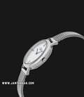 Jonas & Verus Lumiere X00718-Q3.WWWBW Ladies Mother of Pearl White Dial Stainless Steel Mesh Strap-1