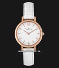 Jonas & Verus My Queen Series X00741-Q3.PPWLW Ladies Quartz Watch Minimalist Leather Strap White-0