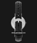 Jonas & Verus Lumiere X00752-Q3.WWWLBD Ladies White Dial Black Leather Strap-2