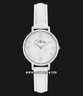 Jonas & Verus My Queen Series X00752-Q3.WWWLW Ladies Quartz Watch Minimalist Leather Strap White-0