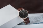 Jonas & Verus Y01646-Q3.PPBLZ_X01646-Q3.PPBLZ Collection Couple Black Dial Brown Leather Strap-2