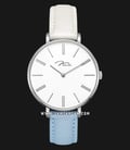 Jonas & Verus Minor Girl X01855-Q3.WWWDWL White Dial Blue and White Leather Strap-0