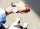 Jonas & Verus Real Y01646-Q3.PPWLL White Dial Blue Leather Strap-5