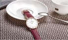 Jonas & Verus Real Y01646-Q3.PPWLR Men White Dial Red Leather Strap-6