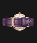 Jonas & Verus Real Y01646-Q3.PPWLX White Dial Purple Leather Strap-2