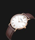 Jonas & Verus Real Y01646-Q3.PPWLZ White Dial Brown Leather Strap-1