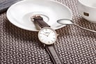 Jonas & Verus Real Y01646-Q3.PPWLZ White Dial Brown Leather Strap-7