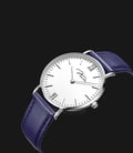 Jonas & Verus Real Y01646-Q3.WWWLL White Dial Blue Navy Leather Strap-1